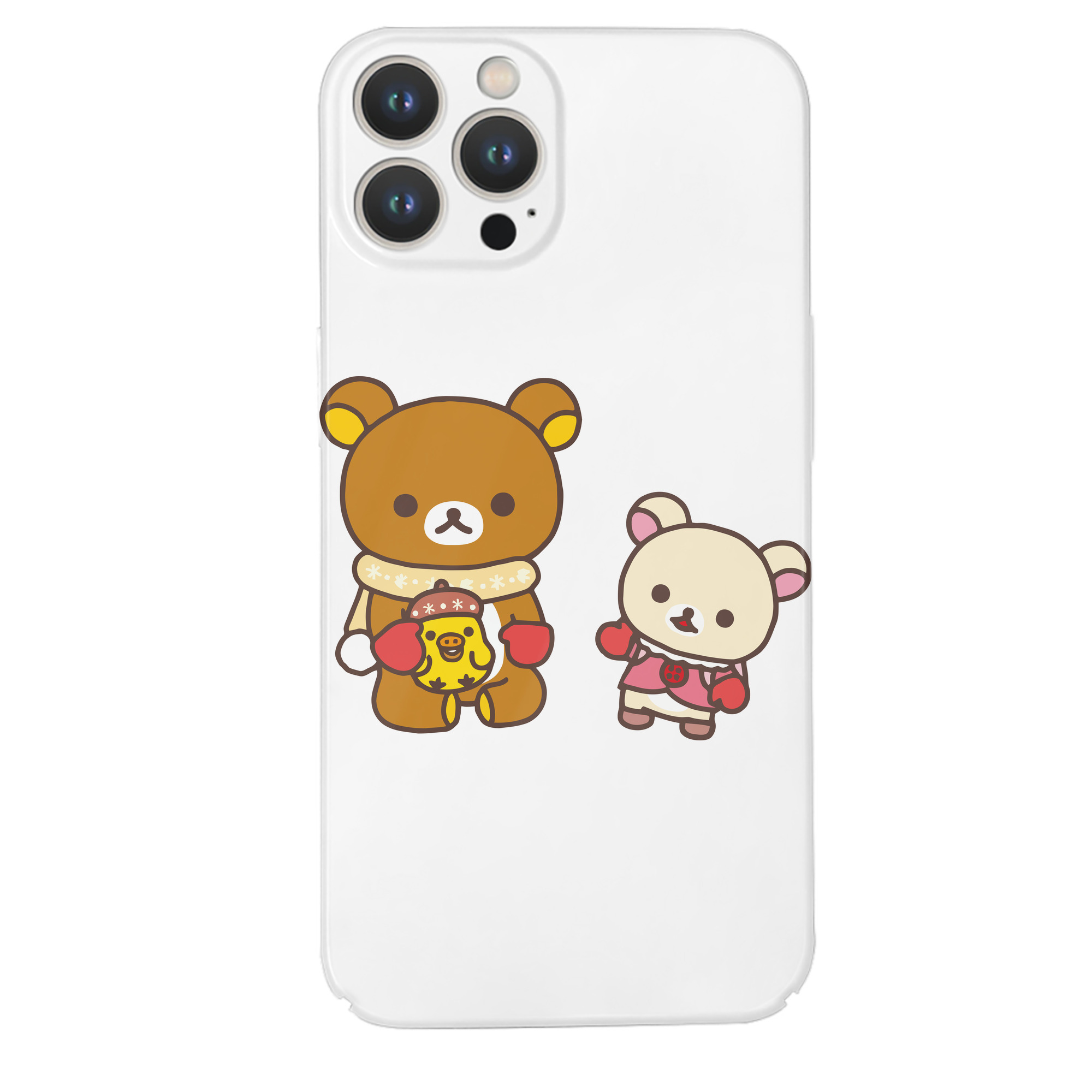（画像用） リラックマ リラックマ キイロイトリ Rilakkuma Korilakkuma Kiiroitori 【iPhone 14シリーズ対応】ハードケース